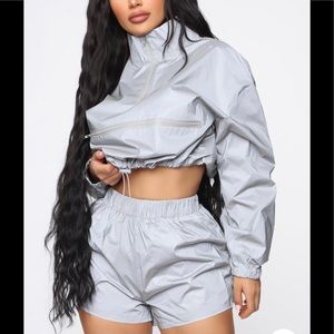 Fashion nova - bet you want it reflective set
